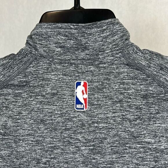 Nike San Antonio Spurs Pullover Quarter 1/4 Zip Girls Sz Large NBA Gray Lightwei - Picture 5 of 9